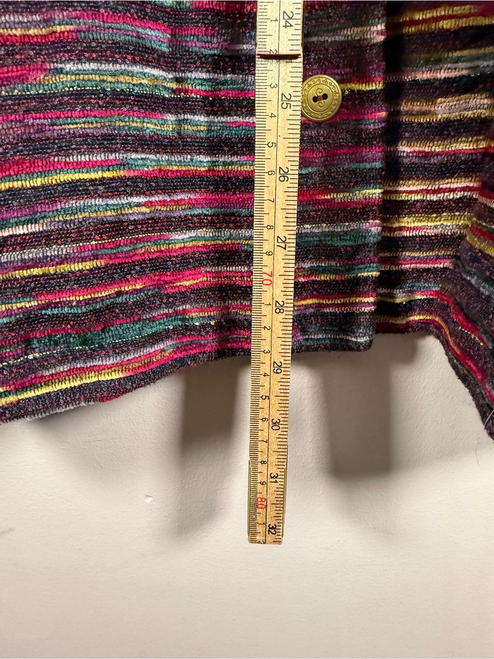 Alfred Dunner Multicolor Striped Button-Front Jacket - Picture 3 of 6